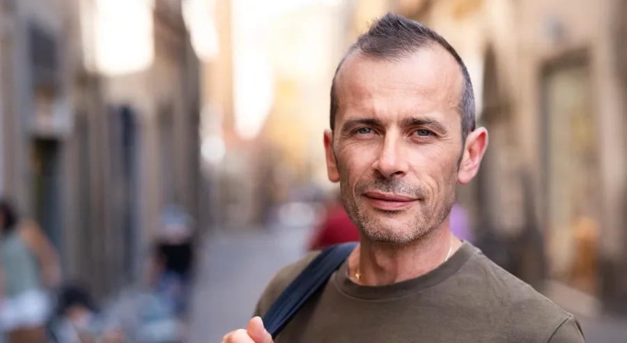 Image of Andrea. Andrea was diagnosed with MS in 2022. Andrea has had to deal with UTIs multiple times, and he now uses Luja to manage his bladder, and enjoys the advantage of not having to reposition his catheters.